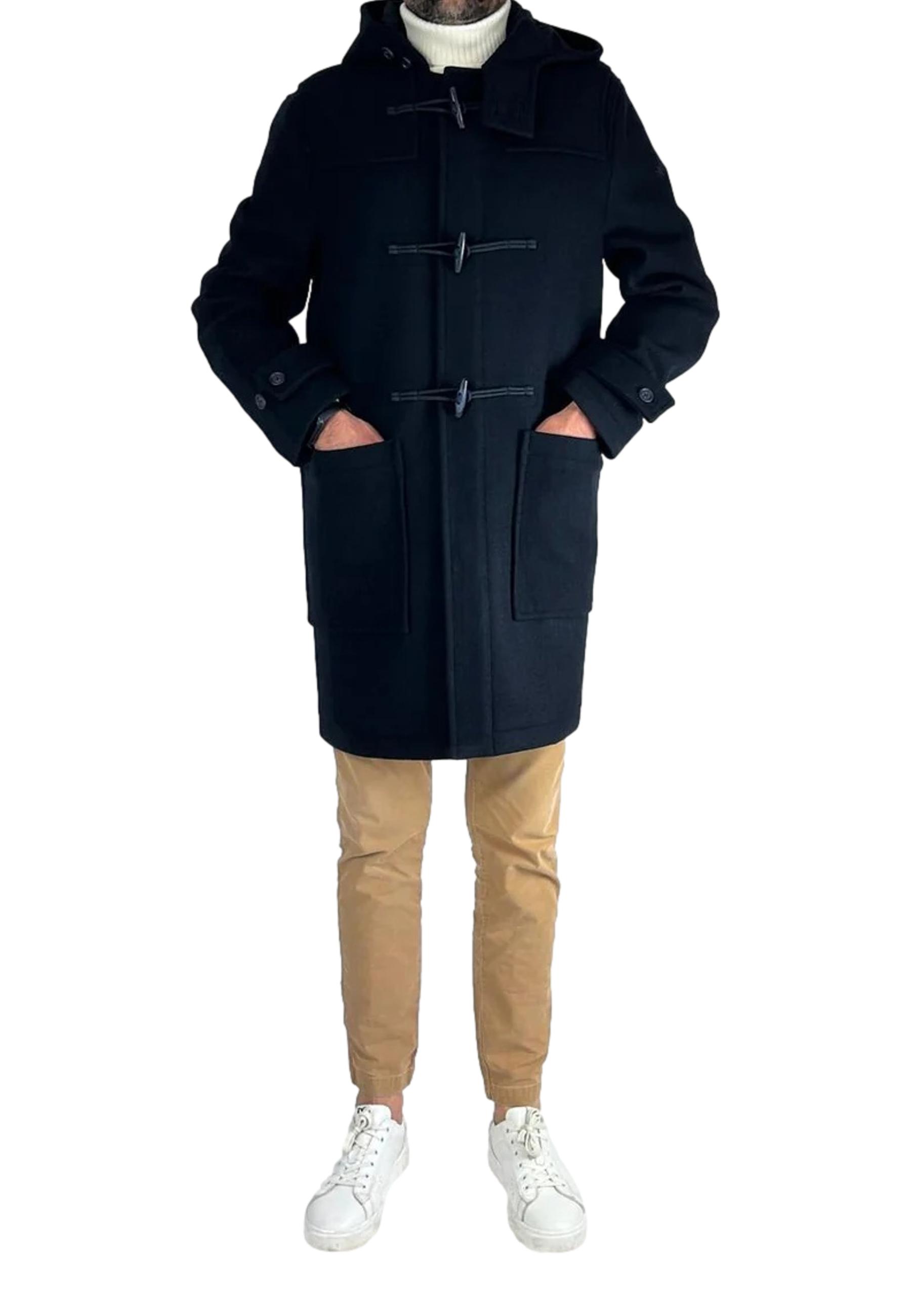Wool-blend velour duffel coat - MANUEL RITZ - Finizio Collezioni